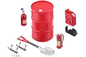 WANGCL Rc Rock Crawler accessories Mini Decor Simulation Tool Part Fire Extinguisher Sets for 1/10 RC Car Climbing Crawler Car Compatible with SCX10 D90 TRX4