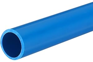 QUARKZMAN Tube Rigide en PVC Tube Rond 21mm ID 25mm OD 33cm de Long Bleu Clair pour Manchon de Câble de Conduite d'Eau