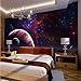 Produktbild Yuxua 3D Tapete Hintergrundbild Walllpaper Wallpaper Qualität Flash Silber Stoff Fantasie Raum Universum Wandbild Wallpaper Wallpaper Für Wände 3D Wandmalerei Fresko mural 200cmX150cm