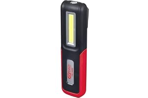 KS Tools 150.4495 Lámpara de mano móvil de taller, plegable, led COB de 3 vatios, 150lm