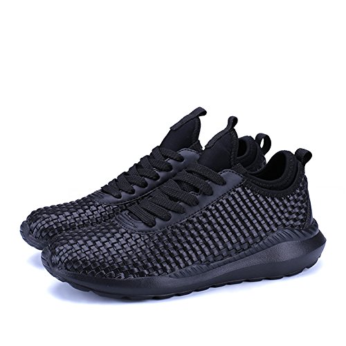 UBFen Sportschuhe Herren Laufschuhe Sneakers Turnschuhe Casual Atmungsaktives Sport Fitnessschuhe Trainers Schuhe Running Indoor Outdoorschuhe Weiß Schwarz - 2