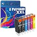 Produktbild PlatinumSerie® 5X Tinten-Patrone ersetzt PGI-580 XL & CLI-581 XL | Canon Pixma TR7550 TR8550 TS6150 TS6151 TS6240 TS6241 mit Fotoblau