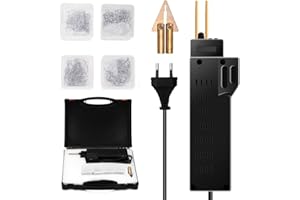 MIRTHBUY Auto-Schweißgerät, Kunststoff-Reparaturset, Plastomer-Stoßdämpfer-Reparaturgerät, Auto-Stoßstangen-Kotflügel-Schweißgerät mit 200 Clips