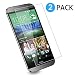 Produktbild HTC ONE M8 Panzerglas Schutzfolie, [2 Stück] Hi-Luck 0.33mm Premium Ultra-Klar Glasfolie Displayschutzfolie Schutzglas für HTC ONE M8 (9H, Anti-Kratzer, Blasen-frei)