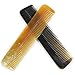Parker Safety Razor Hand Made Real Ox Horn Pocket Comb & Leather Case