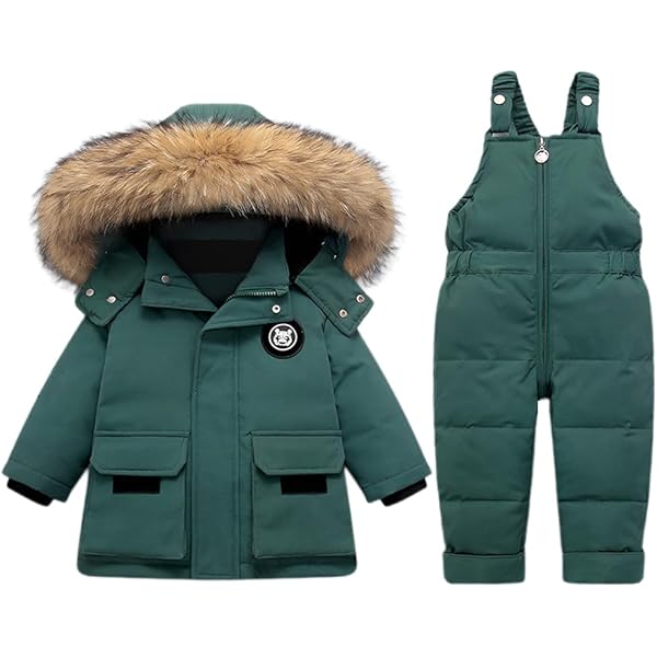 Piumino Pantaloni Neve Tuta Da Neve Bambini Pezzi Giacca E