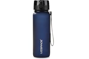‎UZSPACE UZSPACE Trinkflasche Kinder Auslaufsicher,Sport Kunststoff Trinkflasche 1l,800ml,500ml, Tritan & BPA-frei Sportflasche Kohlensäure Geeignet