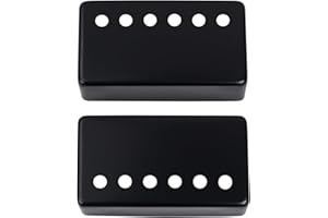 Banworks Metal Humbucker Covers Copri pickup per chitarra elettrica 50mm (1-31/32 pollici) Copri pickup humbucker per chitarra elettrica Confezione da 2 JT/SYQG-03 Nero