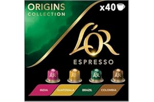 L'OR Origins Espresso Coffee Pods Variety Bundle x40 Nespresso®* Compatible
