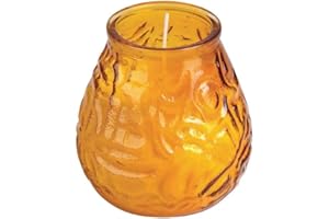 BOLSIUS 12X Bougies Vénitiennes Ambre Durée D'Allumage 75 Heures Couleur : Ambre