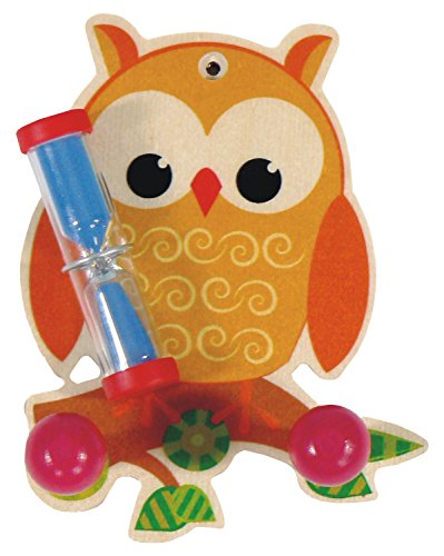 Preisvergleich Produktbild Hess Holzspielzeug Zahnputzuhr Eule mit 2 Haken