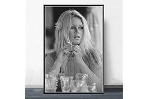MHHDD Art Poster Brigitte Bardot Actrice Film Star Affiches et Impressions Mur Art Décoration Toile Peinture Décor À La Maison 50x70 cm Pas de Cadre