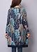 MelBedy Women's Printing Patchwork Pullover Loose Fit Dress Tunic with Pockets Blue