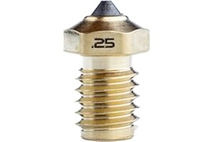 US SYNTHETIC Diamondback Nozzles – V6 Compatible – Polycrystalline Solid Diamond Tip 3D Printer Nozzles, Improved Extrusion, Any Filament, Long Life, Wear Resistant, Layer Adhesion, USA Made (1.75mm x 0.25mm)