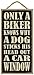 Produktbild Only a biker knows why a dog sticks his head out a car window 5" x 10" wood sign plaque by SJT.