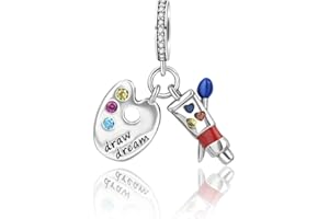 Lkwidi Femme Charms-Famille amour animaux Argent Sterling 925 Pendentif avec Zircon Cubique pour Bracelet