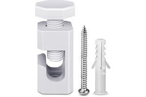 QuirkLz 1 Stück Aufputz-Kabelhalter Deckenpins für Textilkabel, Kabelbefestigung Affenschaukel Deckenbefestigung-mit Schrauben und Dübeln für Affenschaukel Lampe DIY-Projekt