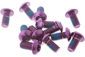 SUNAOMNI Viti per Freno a Disco per Bicicletta Bulloni per Rotore del Freno per Mountain Bike Viti per Disco Freno Antiscivolo Viola 12 Pezzi Viti per Rotore del Freno per Mountain Bike Bulloni per Freno a Dis