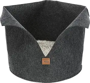 Trixie: - Round Felt Luise Pet Bed | Ideal for Pets who Love to Curl Up | Made with Polyester Cover and Fleece Filling Keeps The Pets Warm | Perfect for Pets who Like to Sleep in a Bunch- 40 cm