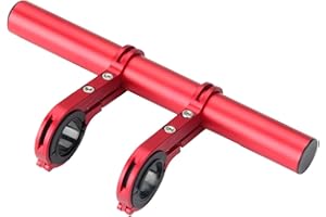 Ezweiji Support D'extension pour Vélo, Support D'extension Léger Et Robuste avec Deux Supports De Guidon pour Guidon De Vélo 25,4 Mm 31,8 Mm