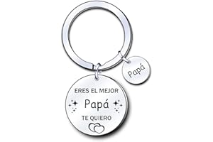 ZYMGUO Regalos Papá Llavero,Regalo del día del Padre Te Quiero,Regalos de Cumpleaños Papá Llavero
