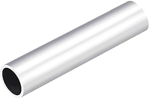DMiotech (30mm OD x 24mm ID) Tubo Tondo in Alluminio 6063 Lunghezza 150mm Tubazione Metallico per Costruzione Telaio Macchinari Progetti Fai Da Te