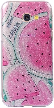 HeBan Luxury Bling Bling Glitter Sparkle Designer Case Shockproof Shining Fashion Style Back Cover for Samsung Galaxy A5 2017 - Fruit Watermelon
