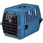 Pribor Kedi K&ouml;pek Evcil Hayvan Taşıma &Ccedil;antası 47,5 x 33,5 x 33 cm 6 kg Taşıma Kapasitesi(Lacivert-Mavi)