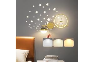 KZT Applique da Parete LED per Bambini lampade da comodino Dimmerabile per camera dei bambini creativa Astronauta Spaziale Moderna Lampada a Muro Interni per Vivaio Stanza Bambin camera da letto comodino
