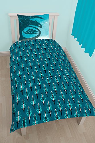 Bettwäsche Set Dragons Drachenzähmen leicht gemacht 135x200cm + 80x80cm, Linon, 7037, blau - 3