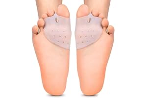 WCHIUOE Séparateur d'orteil 3 trous en silicone pour protéger les oignons et les orteils pour coussin de l'avant-pied, soulagement de la douleur hallux valgus pour femme et homme à porter dans des chaussures