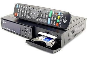 UCLAN D-Box 4K UHD Combo Receiver mit CI+ Schacht & Kartenleser, Sat- Kabel- & DVB-T2 Receiver für CI Plus, für Satellitenschüssel Kabelfernsehen & DVBT2, HDMI, Multistream + M@tec HDMI Kabel