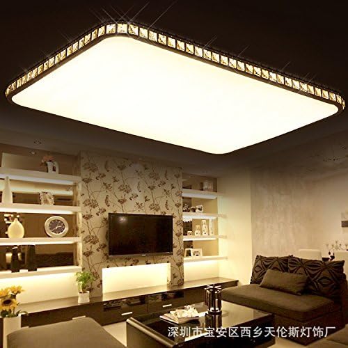Lighting lamps, aisle living room lamps, Rectangular LED square lamps, light acrylic home lighting,Amber crystal without pole,40*40