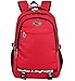 Produktbild Super Modern - Unisex-Wanderrucksack, Schulranzen, wasserdichtes Nylon, Sportrucksack, Laptop-Tasche, Reiserucksack für Damen, Herren und Kinder. Größe L rot