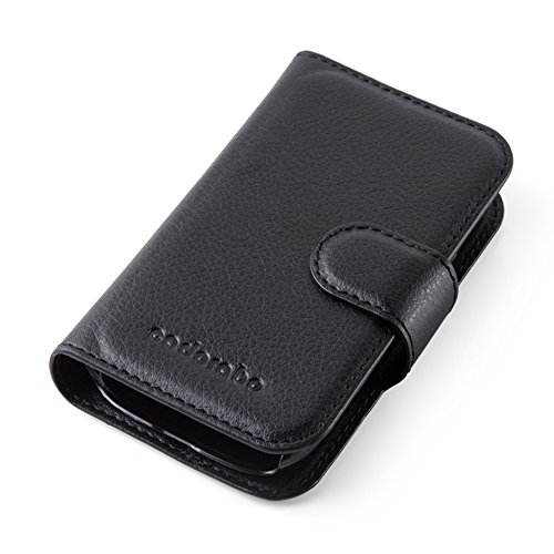 Cadorabo – Book Style Hülle für Samsung Galaxy XCOVER 3 (G388F) – Case Cover Schutzhülle Etui Tasche mit Standfunktion und Kartenfach in PHANTOM-SCHWARZ - 6