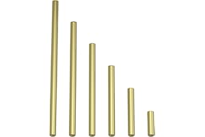 CREATIVE CABLES Tube d'extension en métal pour lampes à suspension ou lampes de table - 30 cm, Laiton