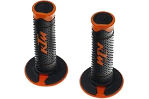 PRORACER Polsino impugnature in gomma per manubrio moto Cross, Pitbike, Enduro, Trial, MX, Freeride con loghi