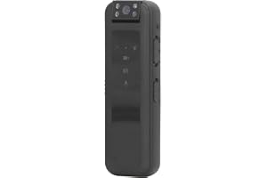 Mini Body Camera Video Recorder, 1080P Back Clip Bärbar Videokamera med Ljud, LED-indikatorlampa Videokamerastöd Nattseende, 180° Roterande