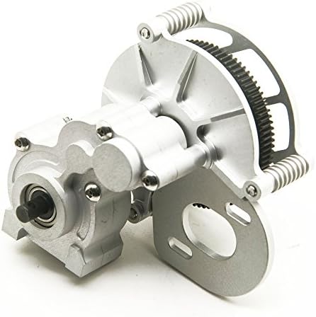 RC Crawler Transmission Case Center Gearbox for 1/10 RC Axial SCX10 AX10 Matte Silver