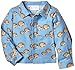 Rachel Riley Baby-Boys Hedgehog Flannel Shirt, Multicoloured (Blue/Brown), 18-24 months (Manufacturer Size:18 Months)