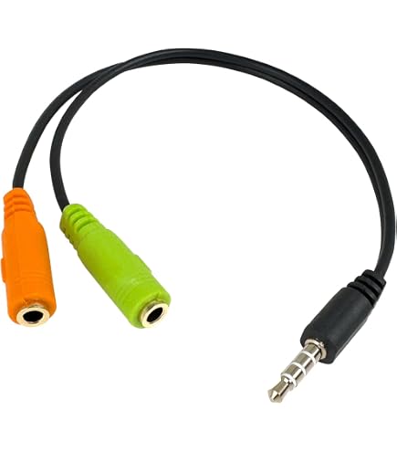 Kenable Adattatore Sdoppiatore Audio 3.5mm 1 A 4 - Jack Maschio A 4 Prese Femmina