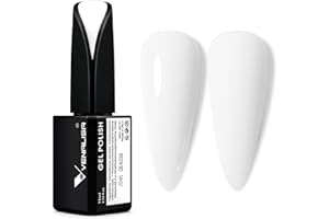 ‎V VENALISA VENALISA UV Nagellack Weiß Nagellack Gel für UV Nagellampe Langlebige Maniküre Nagelgellack Soak Off Nail Gel Polish White 15ml