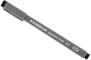 Staedtler pigment liner fineliner technical drawing pen black ink 0.5mm