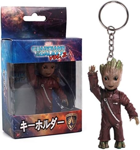 Baby Groot Keychain Keyring Guardians of The Galaxy Vol.2 Figure Doll Toy
