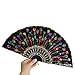 Produktbild Syeytx spanische Spitze Seide Falten Hand Tanz Pailletten Fan Blumenmuster für Party Hochzeit Wand Fan, Hochzeit, Party, Tanz, Karneval Dekor