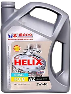 Shell Helix Fully Synthetic MGDO HX8 AZ 5W40 ACEA A3/B4-10, API SN 3.5 LTS Maruti Genuine Diesel Oil for Car