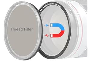 Kase 58 mm magnetisches Objektiv- und Filteradapterring-Set – Konvertiert 58 mm Schraubgewindefilter in magnetische, ultradünne und Aluminiumlegierung