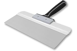 ROLLINGDOG 350mm Taping Knife - Drywall Taping Knife,Threaded End Can be Attached to Extension Pole,Stainless Steel Blade,Ideal for Skimming and Smoothing Walls and Ceilings