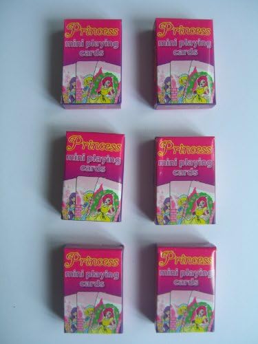 Henbrandt 6 Packs of PRINCESS Mini Playing Cards {Party/Loot Bag Toys}