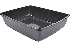 Love Story, Bac à Litière sans Bord 46 x 36 x H12 cm Anthracite